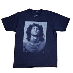 Large Black and grey Jim Morrison The Doors band tee